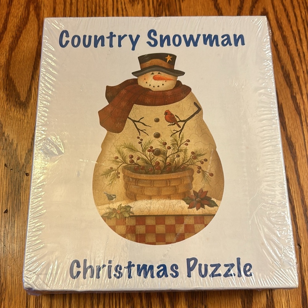 NWT Country Snowman Christmas Puzzle 1000 Piece by Currant